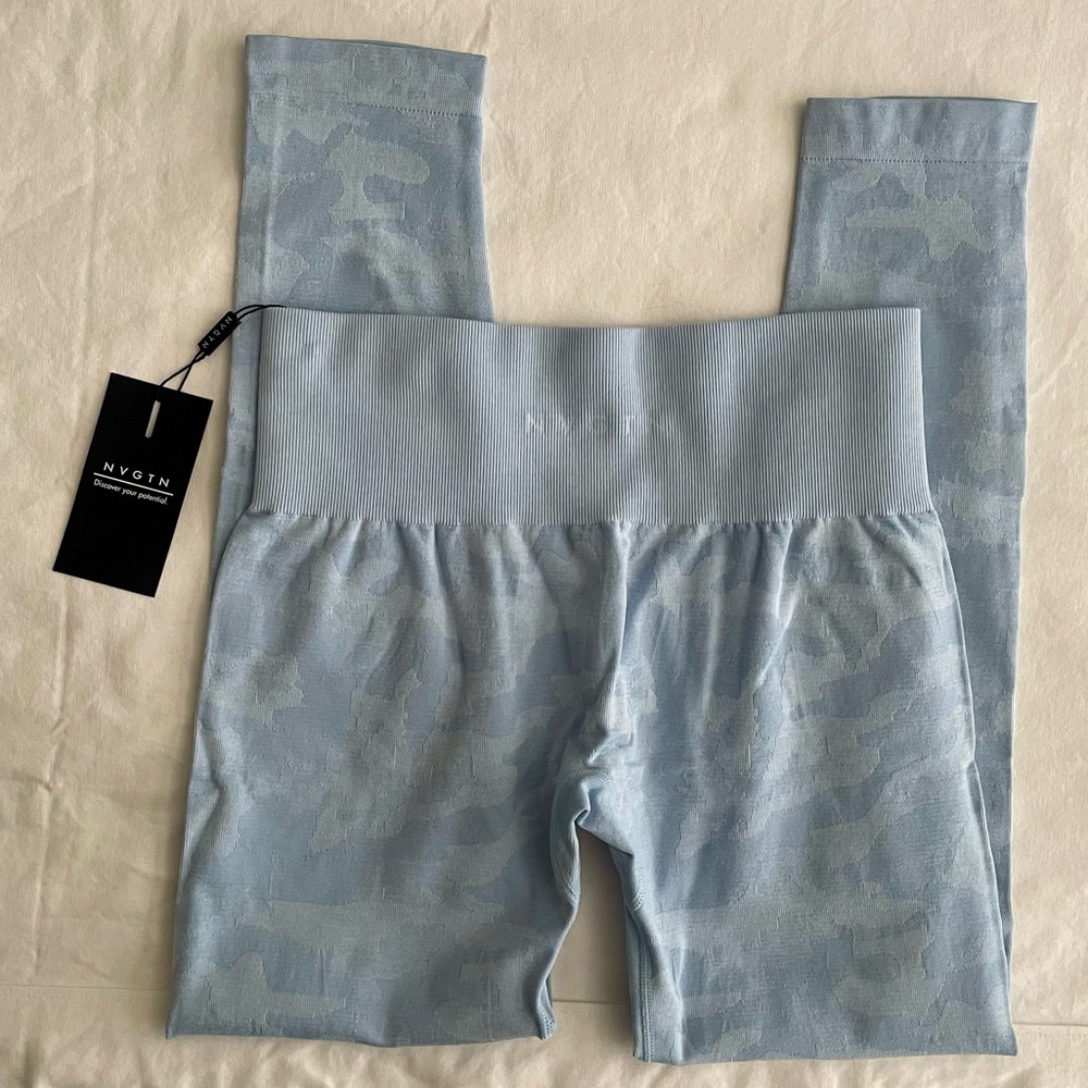 NVGTN Icy Blue Camo Seamless Leggings